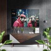 Sheeps Brushed Aluminum Dibond Wall Art.